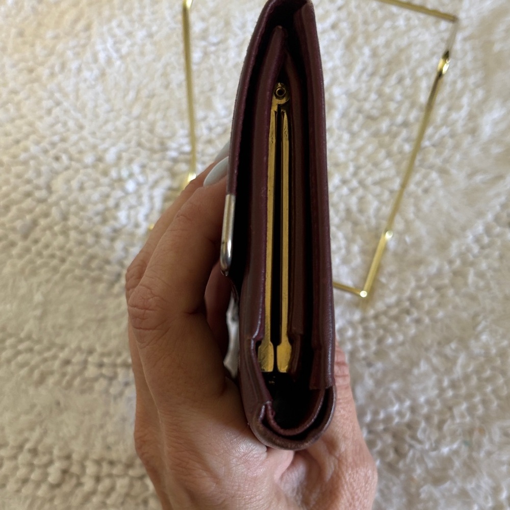 Cartier Burgundy Leather Wallet - Picture 9 of 12